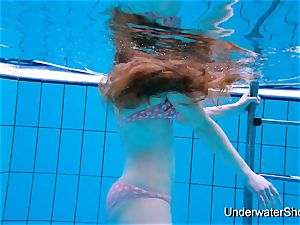 fantastic nymph demonstrates cool body underwater