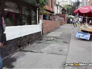 CarneDelMercado - blondie Latina teen penetrated upside down