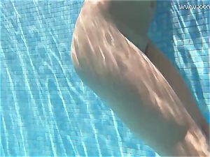 Jessica Lincoln diminutive tattooed Russian teenage in the pool