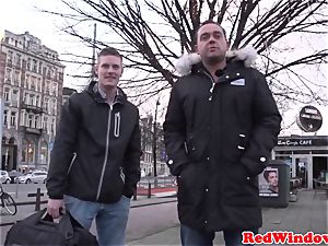 yam-sized Amsterdam prostitute cockriding tourist