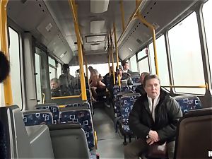 Lindsey Olsen smashes her boy on a public bus